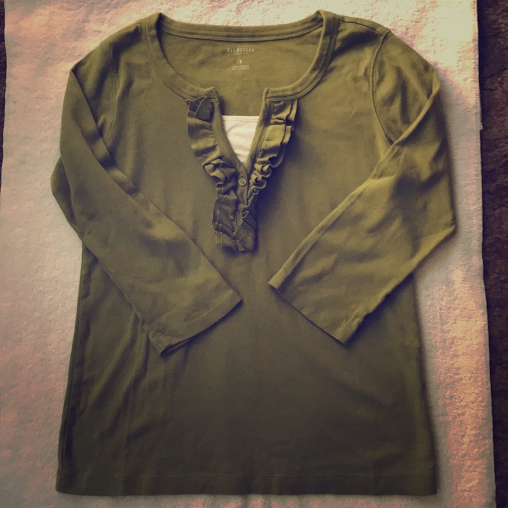 3/4 Sleeve top green